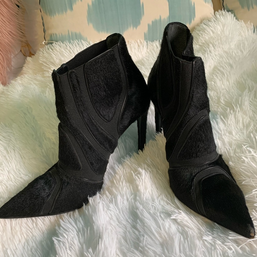 Balenciaga Heel Pointed Toe Ankle Boots Size 36